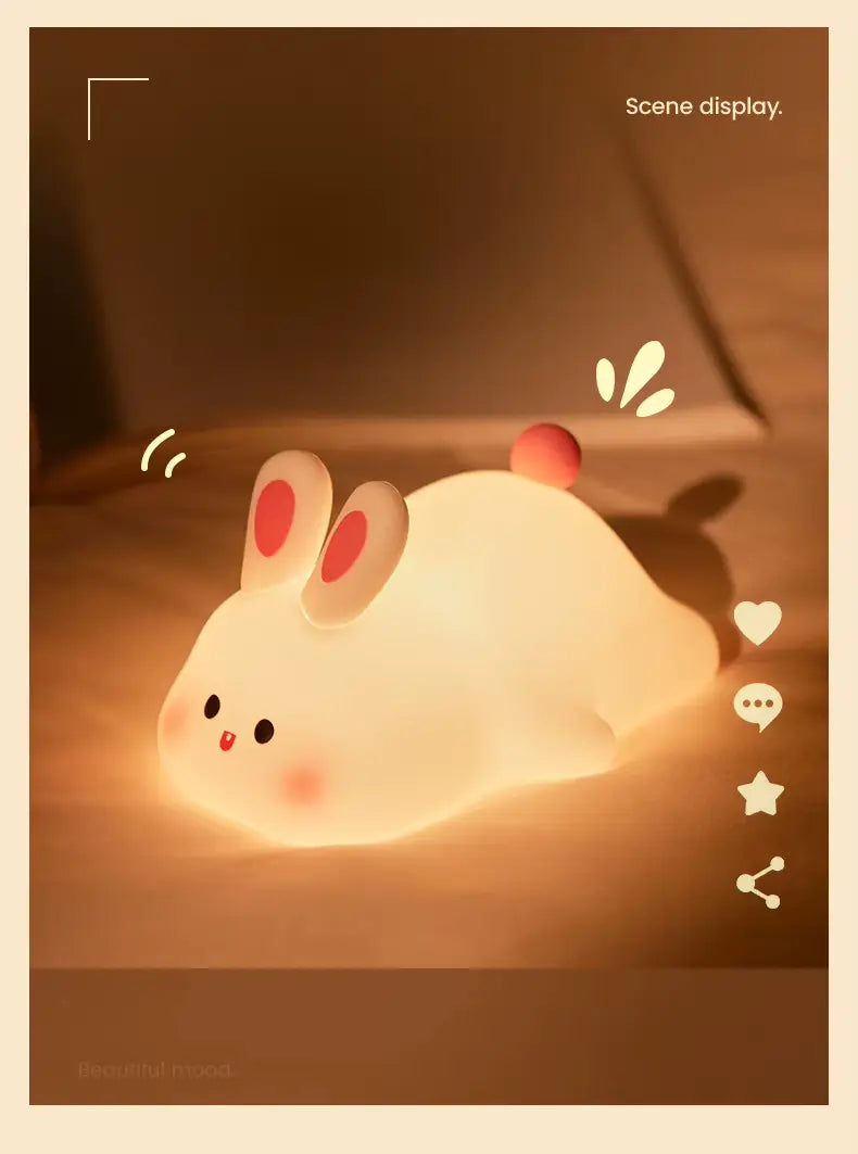 Squishy Bunny LED Night Light